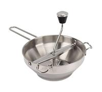 Ahgsup Moulin Manuel en Acier Inoxydable avec 3 Plaques de Broyage - Parfait pour les Confitures, les Sauces, la Purée de Pommes de Terre et les Aliments pour Bébés, Presse-purée