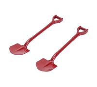 Ahgsup Outil de Pelle sur Chenilles RC 2 Pièces, Construction en Alliage Durable, Décoration élégante pour Chenilles 1/10 RC, Accessoire Essentiel pour la Photographie (Rouge)