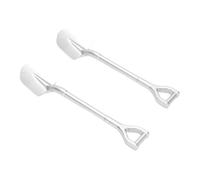 Ahgsup Outil de Pelle sur Chenilles RC 2 Pièces, Construction en Alliage Durable, Décoration élégante pour Chenilles 1/10 RC, Accessoire Essentiel pour la Photographie (Argent)