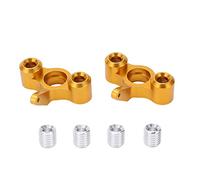 Ahgsup Pièces de Mise à Niveau de Support de Moyeu de Fusées D'essieu en Alliage D'aluminium pour Voitures JLB 1/10 RC-Robuste et Durable avec des Performances Stables-2 Pièces (Or)
