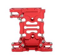 Ahgsup Plaque de Boîte de Vitesses Centrale de Voiture RC, Base de Montage en Alliage D'aluminium Haute Résistance et Résistante à l'usure pour SCX10 III Wrangler 82x75mm (Rouge)