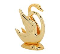 Ahgsup Porte-serviettes en Forme de Cygne en Métal, Design doré élégant, Alliage Durable pour Table de Cuisine, Buffet, 4,21x3,94x1,46 Pouces