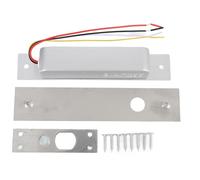 Ahgsup Serrure électrique 12 V/24 V pour Contrôle D'accès de Porte - Temporisation Réglable, Faible Consommation D'énergie, Serrure électrique Dissimulée en Alliage D'aluminium avec