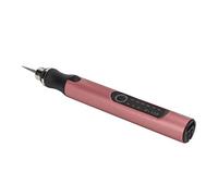 Ahgsup Stylo de Gravure électrique Compact, Charge Rapide, Mini Outil de Bricolage pour Métal, Bois, Verre, Bijoux Artisanaux pour Artistes (Or Rosé)