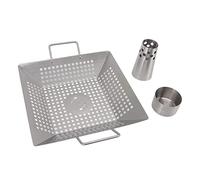 Ahgsup Support de Rôtissoire de Poulet en Acier Inoxydable de qualité Alimentaire pour Grill, Fumoir et Four - Grille de Rôtissage Verticale avec Colonne Amovible et Bac D'égouttement