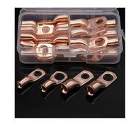 AHHQD Assortiment de 30 cosses à sertir en cuivre calibre 4/8 AWG, extrémités fermées, for câbles .0220