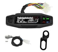 AHHQD Compteur de Vitesse Universel for Moto, tachymètre, Compteur kilométrique numérique, Ensemble capteurs for .0520