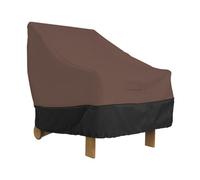 Ahhzyys 1pcs Housse Protection pour Fauteuil Exterieur Jardin, 80x 85x 91cm Housse de Chaise Empilables en Tissu Oxford 210D, Bache Fauteuil Jardin avec Corde et Boucle pour Meubles Extérieur