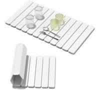 Ahhzyys Tapis de séchage en pierre 40 x 30 cm de cuisine absorbant sans glissement pliable pour évier et plan de travail (séchage rapide)