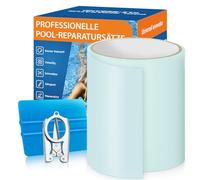 AHIKY Rustine Piscine, PVC Rustine Piscine Waterproof 10cm x 250cm, Kit Reparation Spa Gonflable, Ruban Adhésif Réparation sous l'eau Peut être Utilisé comme Substitut à La Colle, Au Mastic