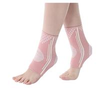 AHIOJEGX Chevillere 1 Paire de chevillères Souples à Haute élasticité for la prévention des blessures, Manchon de Compression très résistant, stabilisateur de Soutien de la Cheville(Pink,M)