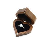 AHIOJEGX Ecrin Bague Petite Boîte À Bagues De Fiançailles En Bois Fin Unisexe, Plate For Demande Mariage, (bois Qualité Supérieure)(F19D11JJ102835-6)