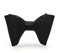 AHIOJEGX Noeud Papillon Homme Nœud papillon de couleur unie for homme, costume, col chemise, cravate, marié, fête, banquet, mariage, accessoires(Black)