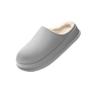 AHIOJEGX Pantoufles Homme Hiver EVA Automne Et Hiver Maison Pantoufles Femmes Homme Intérieur Ménage Grande Taille 46 47 Couple Imperméable Antidérapant Semelle Épaisse(Light Gray,36-37)