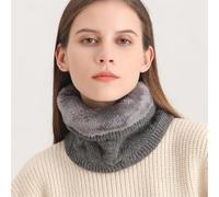 AHIOJEGX Tour de cou Hiver nouveau polaire épaissir tricot anneau cou for hommes bavoir solide écharpe doux foulard foulards accessoires masque de Ski(WB64-3)