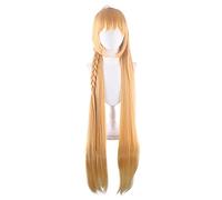 AHJSN S'applique à Game Princess Connect! Re:dive Cosplay Pecorine Perruque Pecoriinu Femmes Jaune Longue Perruque Cheveux lisses