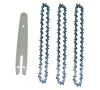 Ahjyym Guide-chaîne de 6 pouces, 1/4 po, scie électrique, 36 nœuds, 18 couteaux, remplacement mini-chaînes tronçonneuse en acier, outil jardinage ,1204