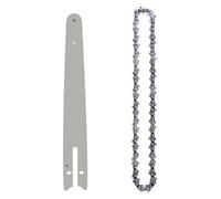 Ahjyym Guide-chaîne de tronçonneuse 8 pouces et ensemble chaîne scie, maillon d'entraînement 45, électrique 1/4''P for sans balais, coupe-bois, rechange ,1111(1 Guide bar 1 Chain)