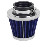 AHL 1 Stück Universal Filtre à air moto universel, 39mm Filtre en acier à double couche Luftfilter Compatible avec Honda CB250 CB250N CB250R CB250S CB400 CB400N(Blau)