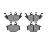 AHL 2 paires Motocyclette Plaquettes de Frein Avant/Arrière Compatible avec KYMCO KXR 250 Mongoose Quad 2004-2007