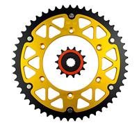 AHL 520 Motocyclette Pignons coniques de chaîne Avant + Arrière pour Suzuki 90 RV 90 1973-1978 (14T-51T)