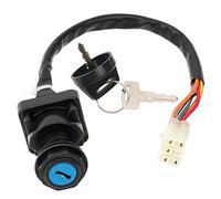 AHL Clé de Contact de Serrure D'allumage, Clé de Contacteur D'allumage Accessoires moto 37110-38F19 Compatible avec Suzuki King Quad 750 LTA750 2016-2017/ Eiger 400 LTF400/LTF400F 2x4 2002-2007