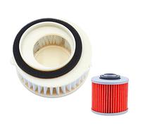 AHL Élément de filtre à air de moto 4TR-14451-00 HFA4607 avec kit de filtre à huile 4X7134400100 4X7134400000 pour XVS650 V-Star 650 Midnight Custom 2006-2010