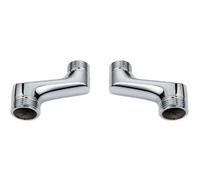 Ahlsen Raccord Excentré Mitigeur Bain Douche,Raccord Laiton Coudé RéDucteur,Bras Pivotant RéGlable,Raccord Excentré 1/2 3/4,Raccord