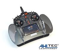 AHLTEC Pupitre d'émetteur Spectrum DX6 (V2, G2, G3) & DX7 & DX8 G2 noir avec support de pupitre standard, sans repose-mains