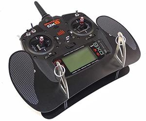 AHLTEC Pupitre d'émetteur Spectrum DX6 (V2, G2, G3) & DX7 & DX8 G2 noir avec support de pupitre standard, sans repose-mains