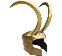 AHM HANDICRAFT Réplique du film Marvel Thor Ragnarok : casque Loki antique exquis fabriqué en acier doux de calibre 18 - Article de collection haut de gamme pour les fans de la mythologie nordique et