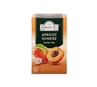 Ahmad Tea Apricot Sunrise, Thé Noir Fruité Aromatisé - Abricot - Boitex 20 sachets, 40g Regular