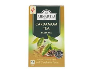Ahmad Tea Cardamom Tea | Black Tea - 20 Teabag Sachets | Chaleureux, parfumé et épicé
