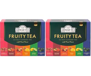 Ahmad Tea Fruitytea - Assortiment de thé noir et vert - 6 variétés (Lot de 2)