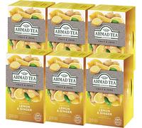 Ahmad Tea Infusion Citron et gingembre - Boîte de 20 sachets