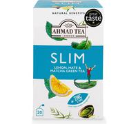 Ahmad Tea Natural Benefits Slim - Citron, maté et thé vert Matcha - 20 sachets
