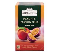 Ahmad Tea – Thé noir à la pêche et au fruit de la passion – 20 sachets (2 g)