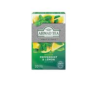 Ahmad Tea - Peppermint & Lemon Tea Infusion 20 Bags - 40g | Frais, mentholé et citronné