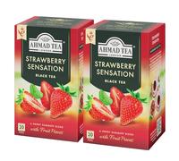 Ahmad Tea Strawberry Sensation Thé Noir 20 Sachets de Thé