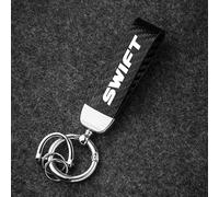 AHMESA Porte-clés de Voiture, pour Suzuki Swift Voiture Accessoires de Voiture Porte-clés pour Hommes et Femmes,Silver