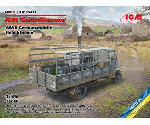 Ahn Gulaschkanone Allemand WWII Portable Field Kitchen 1:3 5 Plastic Model Kit