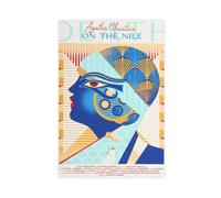 ahnld 3 affiches numériques sur toile Agatha Christie - Décoration pour chambre à coucher, bureau, chambre - Cadeau - 50 x 75 cm