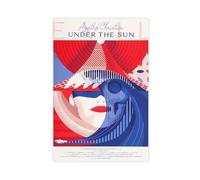 ahnld 3 affiches numériques sur toile Agatha Christie - Décoration pour chambre à coucher, bureau, chambre - Cadeau - 50 x 75 cm