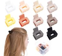 Ahoney Lot de 10 petites pinces à cheveux pour femmes et filles, mini pinces à cheveux mates de 2,5 cm pour cheveux fins, épais, moyens, mignons, pinces à cheveux à forte tenue avec boîte cadeau