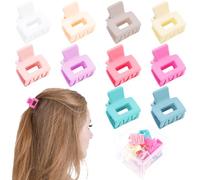 Ahoney Lot de 10 petites pinces à cheveux pour filles et femmes, mini pinces à cheveux mates de 2,5 cm pour cheveux fins, épais, moyens, mignons, pinces à cheveux à forte tenue avec boîte cadeau