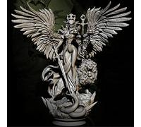 Ahowse 80mm Figurine en résine Ancient Fantasy Hell Woman Samurai, Kit miniature moulé sous pression (Kit non assemblé et non peint) //P5652y