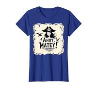 Ahoy, Matey! Pirate Femme Sea Adventure Buccaneer T-Shirt, Femme, Bleu Royal, 3XL