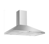 AHP975IX - Hotte - hotte décorative - largeur : 90 cm - profondeur : 50 cm - evacuation & recyclage - acier inoxydable