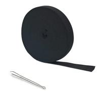 AHPYEUHK Elastique Couture 15mm Bandes Élastiques Couture Noir 12M élastique Large Elastique Perruque,Ruban Elastique,Bande Elastique Couture Large Ceinture Bande pour Couture