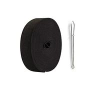 AHPYEUHK Elastique Couture 20mm Bandes Élastiques Couture Noir 6M élastique Large Elastique Perruque,Ruban Elastique,Bande Elastique Couture Large Ceinture Bande pour Couture